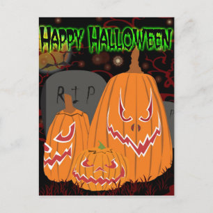  Happy Halloween Pumpkin-Briefkaart Briefkaart