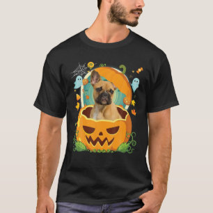 Happy Halloween Pumpkin French Bulldog Dog Witch T-shirt