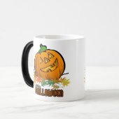Happy Halloween Pumpkin Magische Mok (Voorkant links)