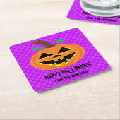 Happy Halloween Pumpkin Onderzetters (Schuin)