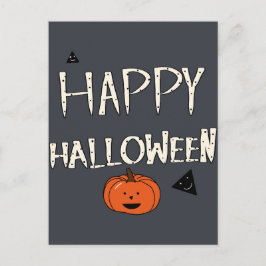 Happy Halloween Pumpkin-ontwerp Briefkaart