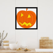 "HAPPY HALLOWEEN" PUMPKIN POSTER (Keuken)