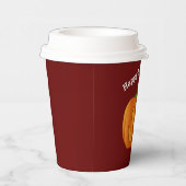 Happy Halloween Pumpkin Red Cup Papieren Bekers (Rechts)