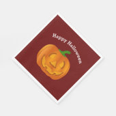 Happy Halloween Pumpkin Red Servet (Hoek)