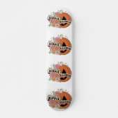 Happy Halloween Pumpkin Skateboard (Voorkant)