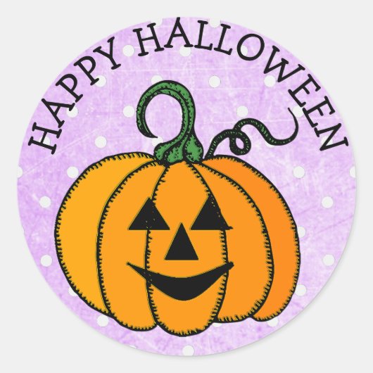 Happy Halloween Pumpkin Stickers (Voorkant)