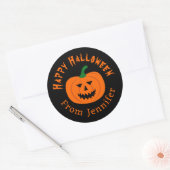Happy Halloween Pumpkin Stickers (Envelop)