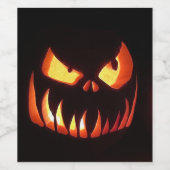 Happy Halloween Pumpkin Wijn Etiket (Enkel label)