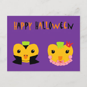 Happy Halloween Pumpkins Briefkaart