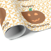 Happy Halloween Pumpkins Cadeaupapier (Rol Hoek)