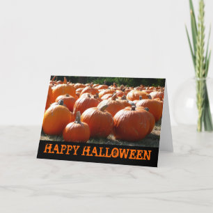 Happy Halloween Pumpkins Card Kaart