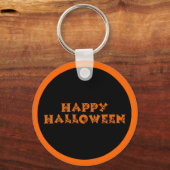 Happy Halloween Pumpkins Sleutelhanger (Voorkant)
