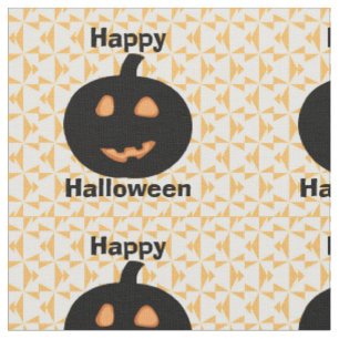 Happy Halloween Pumpkins Stof