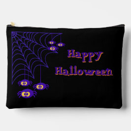 Happy Halloween Purple & Black Spider Design Etui