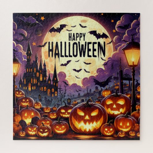 Happy Halloween Puzzle Legpuzzel (Verticaal)