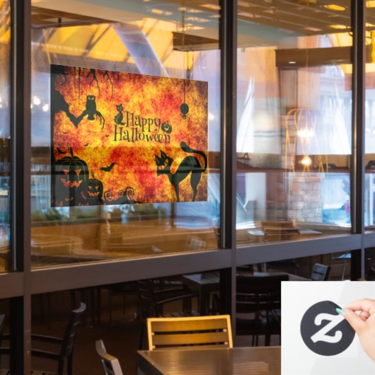 Happy Halloween Raamsticker (Restaurant Raam)