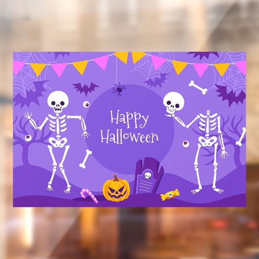 Happy Halloween Raamsticker (Vel 2)