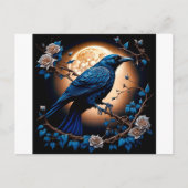 Happy Halloween Ravens And Roses Briefkaart (Voorkant)
