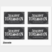 Happy Halloween rechthoekige sticker (Vel)