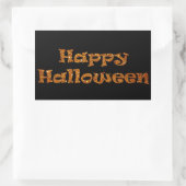 Happy Halloween Rechthoekige Sticker (Tas)