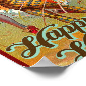 Happy Halloween Retro Poster (Hoek)