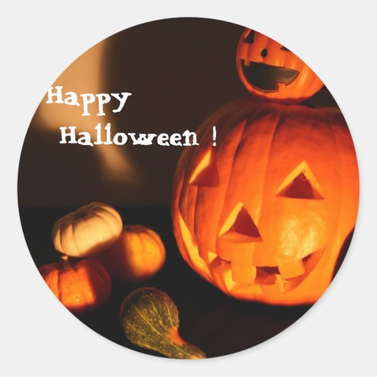 Happy Halloween ! Ronde Sticker (Voorkant)