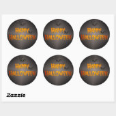Happy Halloween Ronde Sticker (Vel)