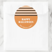 Happy Halloween Ronde Sticker (Tas)