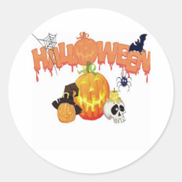 Happy Halloween Ronde Sticker