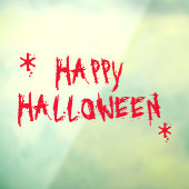 Happy Halloween rood bloed, bloedvergierig decor Raamsticker (Vel 3)