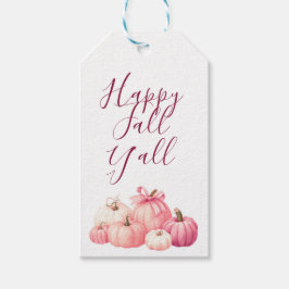 Happy Halloween Roze Pompoen Onderzetters Cadeaulabel