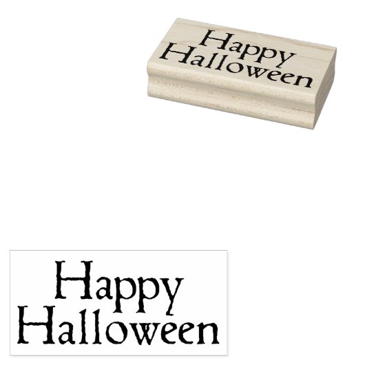 Happy Halloween! Rubberstempel (Gestempeld)