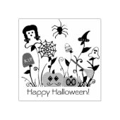 Happy Halloween rubberstempel Rubberstempel (Afrduk)