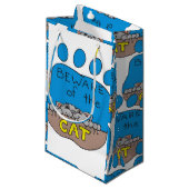 Happy Halloween sac cadeau, chat (Devant Angle)