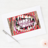Happy Halloween sanglant Vampire dents Stickers (Enveloppe)