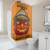 Happy Halloween Scarecrow Jack Douchegordijn (In situ)