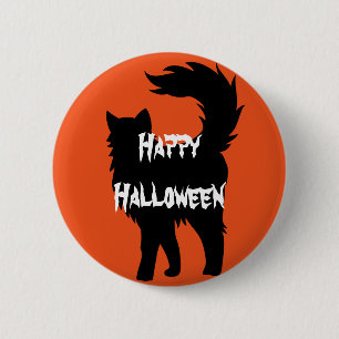 Happy Halloween Scary Cat Ronde Button 5,7 Cm
