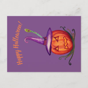 Happy Halloween Scary Lantern Briefkaart