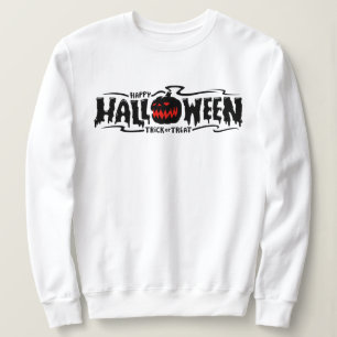 Happy Halloween Scary pumpkin Face Sweatshirt