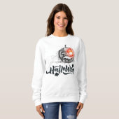 Happy Halloween Scary pumpkin Face Sweatshirt (Voorkant volledig)