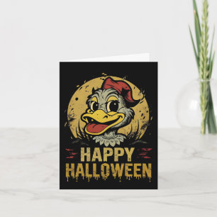 Happy Halloween Schattige Duck Kaart