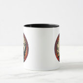 Happy Halloween Schattigee zwarte kat Halloween Mo Mok (Midden)