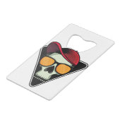 Happy halloween schedel kredietkaart flessenopener (Achterkant Gekanteld)