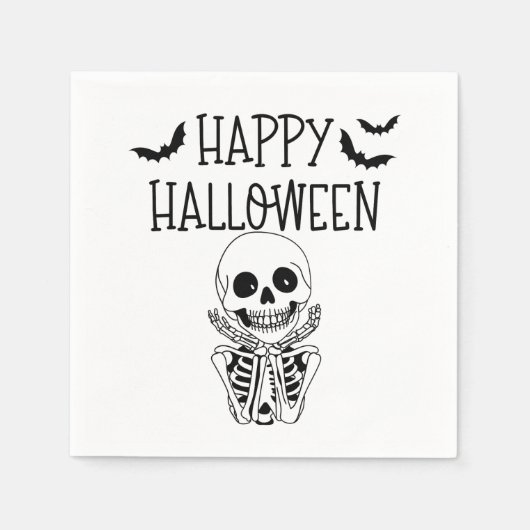 Happy Halloween Serviette en papier (Devant)
