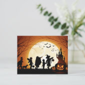 Happy Halloween Silhouette kinderen Briefkaart (Staand voorkant)