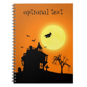 Happy Halloween Silhouette Landscape Notitieboek
