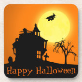 Happy Halloween Silhouette Landscape Onderzetter (Voorkant)
