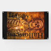 Happy Halloween Skeleton Art bannière extérieure (Horizontal)
