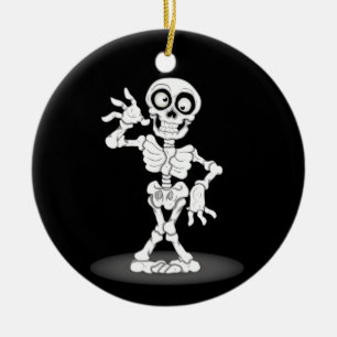 Happy Halloween Skeleton Keramisch Ornament
