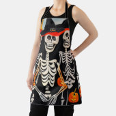 Happy Halloween Skeletons Schort (Insitu)